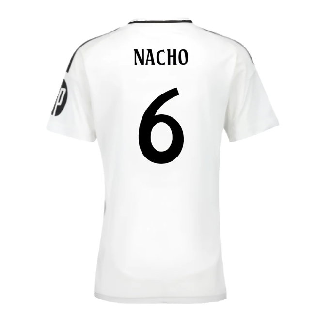 2024-2025 Real Madrid Home Shirt (Womens) (Nacho 6)-SoccerKits Hub | Buy Soccer Jerseys Online